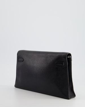 *NEW RELEASE* Hermès Kelly Elan Bag in Black Chévre Chamkila Leather with Palladium Hardware