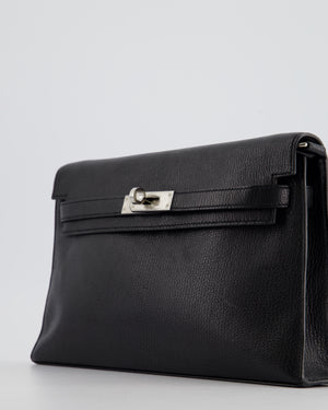 *NEW RELEASE* Hermès Kelly Elan Bag in Black Chévre Chamkila Leather with Palladium Hardware