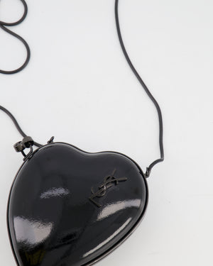 Saint Laurent Black Patent Small Love Box Bag with Black Hardware RRP £1,850
