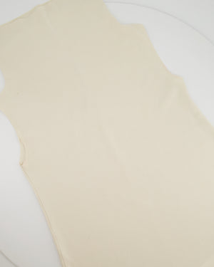 The Row Cream Square Neck Short Sleeve Top Size IT 38 (UK 6)