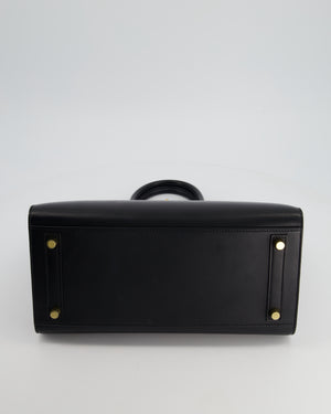 *SUPER RARE* Hermès Birkin Bag 30cm Black  in Sellier Box Leather with Gold Hardware