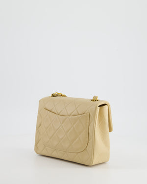 *HOT VINTAGE* Chanel Chai Vintage Mini Square Bag in Lambskin Leather with 24K Gold Hardware