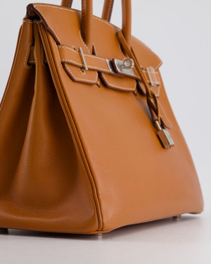 Hermès Birkin Bag 30cm in Gold Epsom Leather with Palladium Hardware