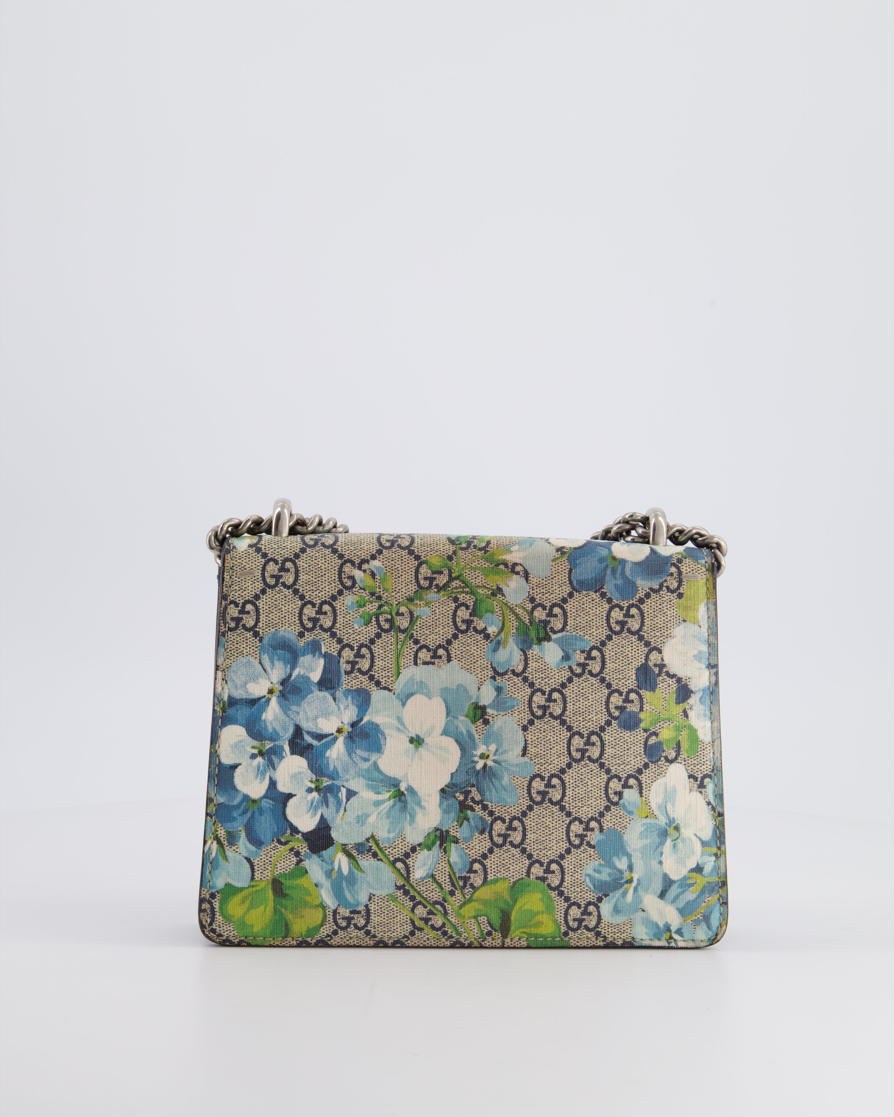 Gucci Brown and Blue Floral Canvas Mini Supreme Dionysus Crossbody