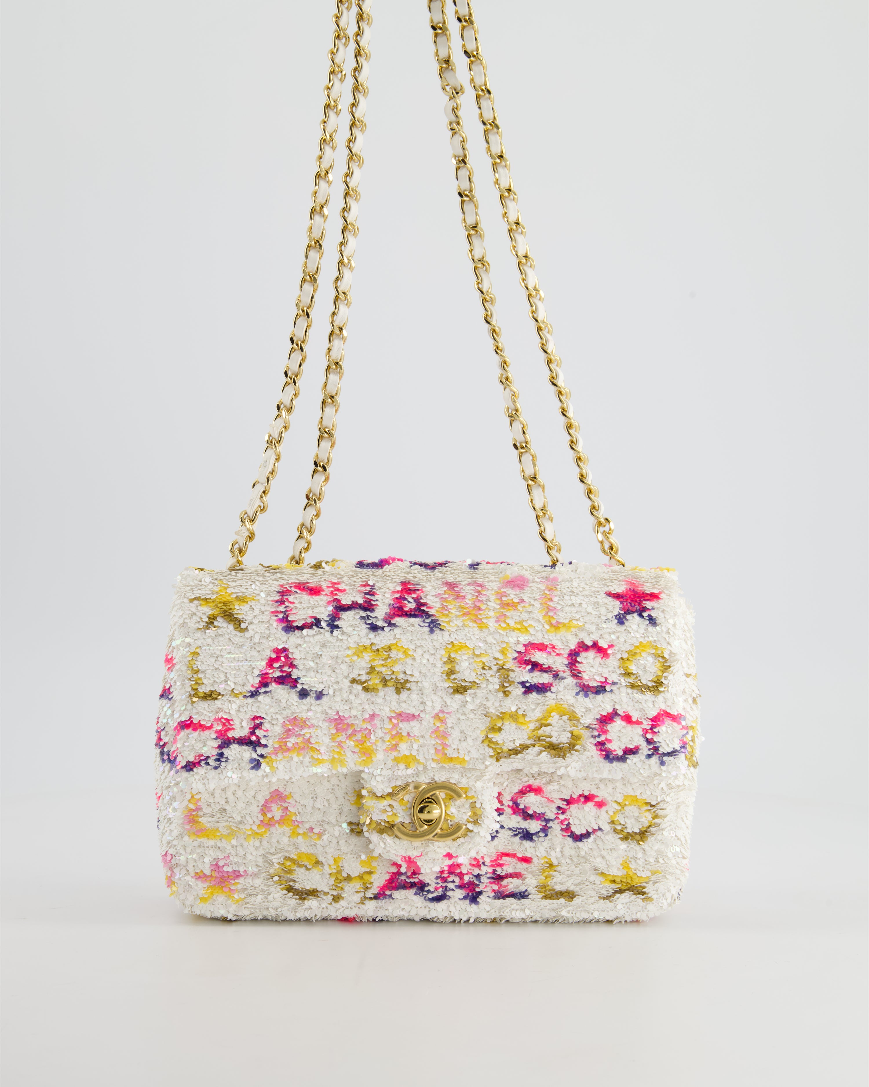 Small white chanel crossbody sale