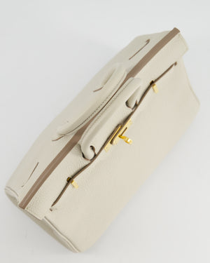 *RARE* Hermès Birkin Retourne 25cm Beton in Togo Leather with Gold Hardware