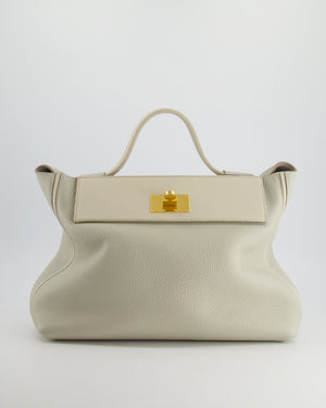 Hermès 24/24 35cm Bag in Gris Pale Togo Leather with Gold Hardware