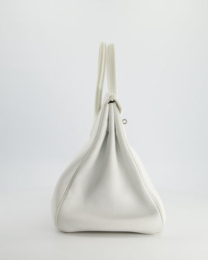 *FIRE PRICE* Hermès Birkin 35cm Bag in White Clemence Leather with Palladium Hardware