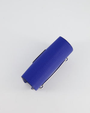 Hermès Roulis Slim Belt Wallet in Bleu France Chevre Leather with Palladium Hardware