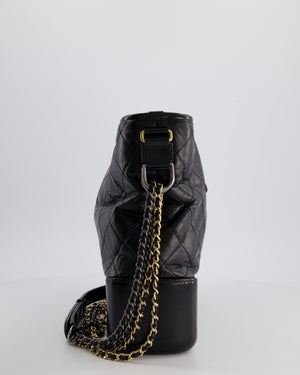 Chanel Black Large Gabrielle Bag in Lambskin Leather with Mixed Hardware
