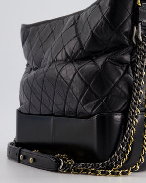 Chanel Black Large Gabrielle Bag in Lambskin Leather with Mixed Hardware