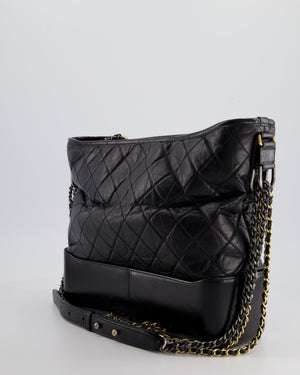 Chanel Black Large Gabrielle Bag in Lambskin Leather with Mixed Hardware