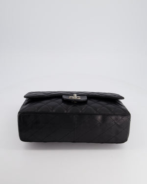 *FIRE PRICE* Chanel Black Jumbo Classic Single Flap Bag in Lambskin Leather with Silver Hardware
