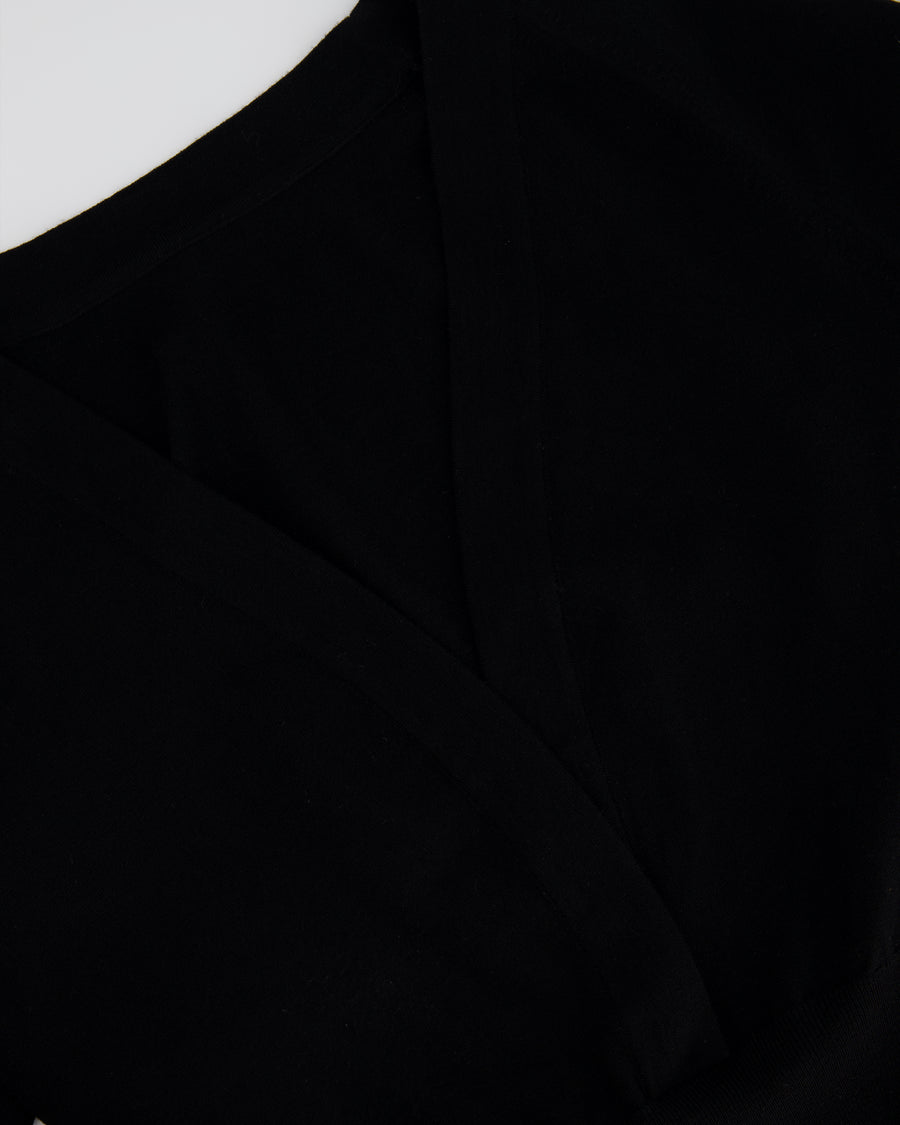 Alaïa Black Long Sleeve V Neck Jumper FR 36 (UK 8)