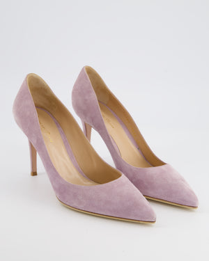 Gianvito Rossi Lilac Suede Court Heels Size EU 40