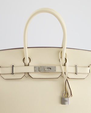 *RARE & HOT* Hermès Birkin Bag 30cm Sellier in Nata Epsom Leather with Palladium Hardware