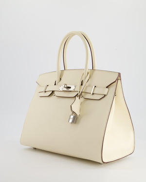 *RARE & HOT* Hermès Birkin Bag 30cm Sellier in Nata Epsom Leather with Palladium Hardware