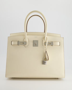 *RARE & HOT* Hermès Birkin Bag 30cm Sellier in Nata Epsom Leather with Palladium Hardware