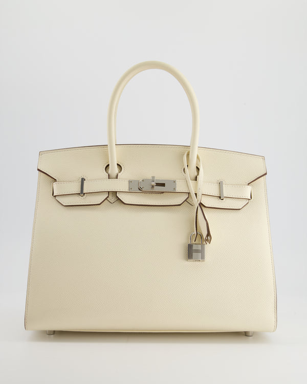 *RARE & HOT* Hermès Birkin Bag 30cm Sellier in Nata Epsom Leather with Palladium Hardware