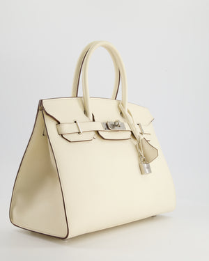 *RARE & HOT* Hermès Birkin Bag 30cm Sellier in Nata Epsom Leather with Palladium Hardware