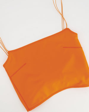 Jacquemus Orange Le Haut Pomelo Top Size XS (UK 6)