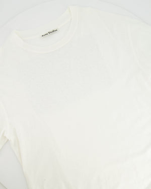 Acne Studios White T-Shirt with Back Logo Size XS (UK 6)