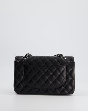 Chanel Black Small Classic Double Flap Bag in Caviar Leather with Silver Hardware RRP £8,180