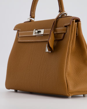 *RARE* Hermès Kelly Bag 25cm in Gold with Togo Leather and Palladium Hardware