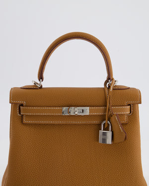 *RARE* Hermès Kelly Bag 25cm in Gold with Togo Leather and Palladium Hardware