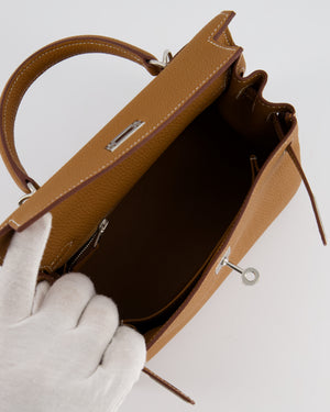 *RARE* Hermès Kelly Bag 25cm in Gold with Togo Leather and Palladium Hardware