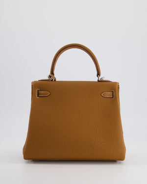 *RARE* Hermès Kelly Bag 25cm in Gold with Togo Leather and Palladium Hardware
