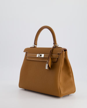 *RARE* Hermès Kelly Bag 25cm in Gold with Togo Leather and Palladium Hardware