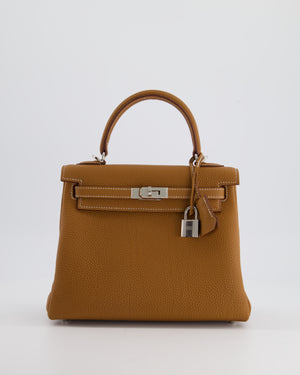 *RARE* Hermès Kelly Bag 25cm in Gold with Togo Leather and Palladium Hardware