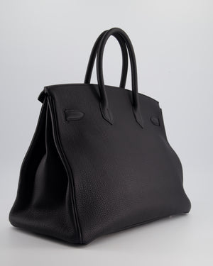 Hermès Birkin 35cm Bag Black in Togo Leather with Palladium Hardware
