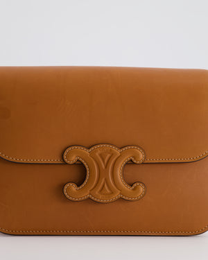 Celine Classique Triomphe Bag in Brown Calfskin with Brown Leather Hardware RRP £2950
