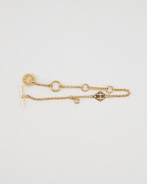 Hermès 18K Rose Gold Gambade Bracelet with Diamond Detail