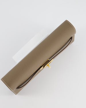 Hermès Kelly To Go Bag in Etoupe Epsom Leather with Gold Hardware