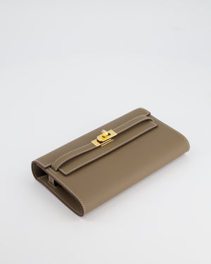 Hermès Kelly To Go Bag in Etoupe Epsom Leather with Gold Hardware