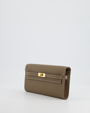 Hermès Kelly To Go Bag in Etoupe Epsom Leather with Gold Hardware