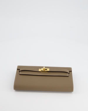 Hermès Kelly To Go Bag in Etoupe Epsom Leather with Gold Hardware
