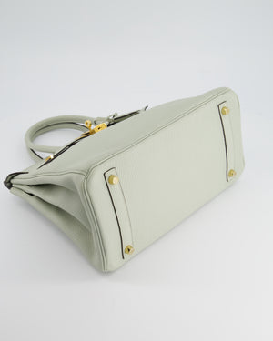 Hermès Birkin 30cm Retourne Bag in Gris Neve Clemence Leather with Gold Hardware
