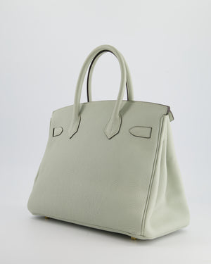 Hermès Birkin 30cm Retourne Bag in Gris Neve Clemence Leather with Gold Hardware