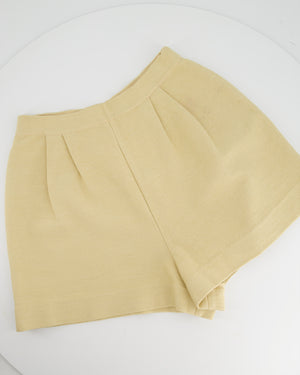 Alaia Beige Knitted Vest and Shorts Set Size FR 36 (UK 8)