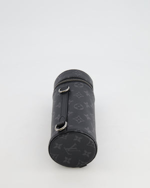 Louis Vuitton Grey Monogram Canvas Bottle Holder Bag with Silver Hardware