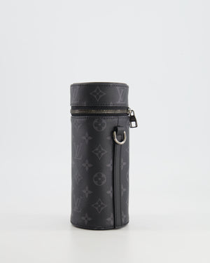 Louis Vuitton Grey Monogram Canvas Bottle Holder Bag with Silver Hardware