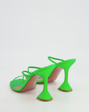 Amina Muaddi Green Naima Strappy Sandals Size EU 40