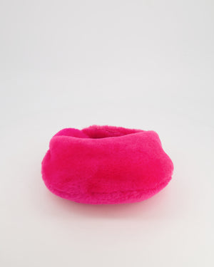 Bottega Veneta Hot Pink Shearling Jodie Bag with Gold Hardware RRP £3,150