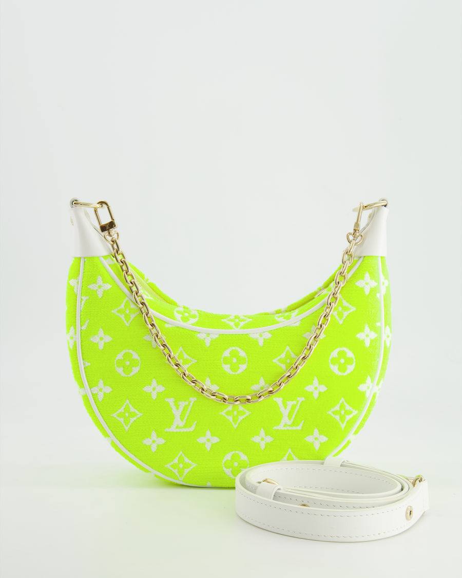 HOT* Louis Vuitton Neon Yellow Jacquard Monogram Loop Bag with