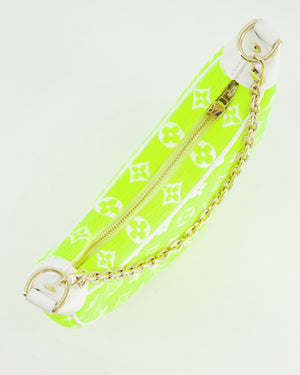 *HOT* Louis Vuitton Neon Yellow Jacquard  Monogram Loop Bag with Champagne Gold Hardware