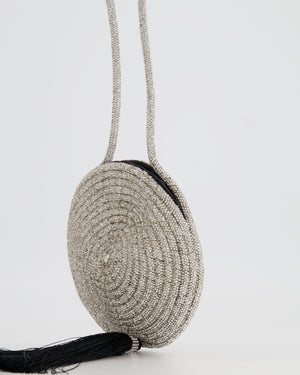 Nué Crystal Spiral Round Small Bag with Tassel Detail RRP £640